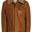 Vintage Buffalo Leather Trucker Jacket