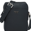 Prada Saffiano Leather Shoulder Bag Black