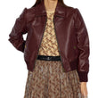 LEATHER TAILORED BOMBER JACKET