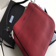 Prada Margit Leather Shoulder Bag Red