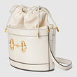 Gucci 1955 Horsebit Bucket Bag White