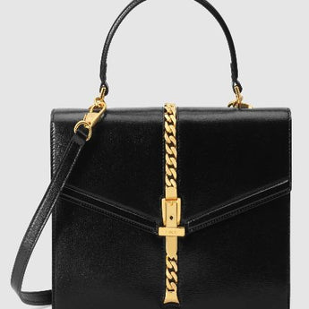 Gucci Sylvie 1969 Small Top Handle Bag Black