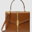 Gucci Sylvie 1969 Small Top Handle Bag Brown