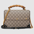 Gucci Padlock Small Bamboo Shoulder Bag GG Supreme
