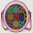 Gucci GG Psychedelic Round Shoulder Bag Pink