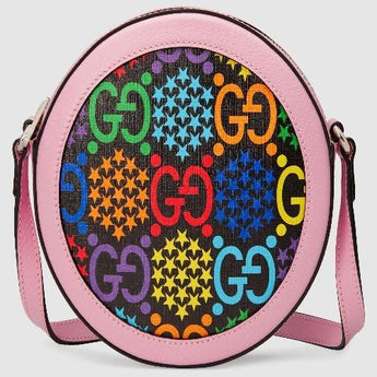 Gucci GG Psychedelic Round Shoulder Bag Pink
