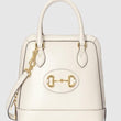 Gucci 1955 Horsebit small top handle bag White