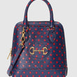 Gucci 1955 Horsebit Small Top Handle Bag Blue
