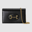 Gucci 1955 Horsebit Wallet With Chain Black