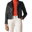 POCKET LEATHER BIKER JACKET