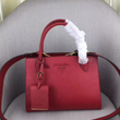 Prada Monochrome Saffiano Leather Bag Red