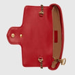 Gucci GG Small Marmont Leather Shoulder Bag Red