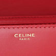 Celine Teen Triomphe Bag In Shiny Calfskin Red