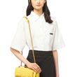 Prada Diagramme Medium Leather Bag Yellow