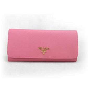 Prada Leather Wallet Pink