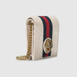 Gucci Rajah Chain Card Case Wallet White