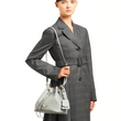 Prada Saffiano Leather Bucket Bag Grey