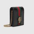 Gucci Rajah Chain Card Case Wallet Black