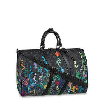 LV Keepall Bandouliere 50 Monogram Eclipse Foliage