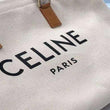 Celine Horizontal Cabas Celine In Canvas With Celine Print And Calfskin