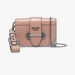 Prada Cahier Calf Leather Bag Pink