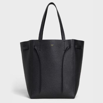 Celine Small Cabas Phantom In Soft Grained Calfskin Black