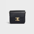Celine Medium Triomphe Bag In Shiny Calfskin Black