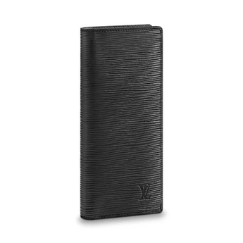 LV Brazza Wallet Epi Leather Noir