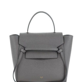Celine Mini Belt Bag In Grained Calfskin Grey