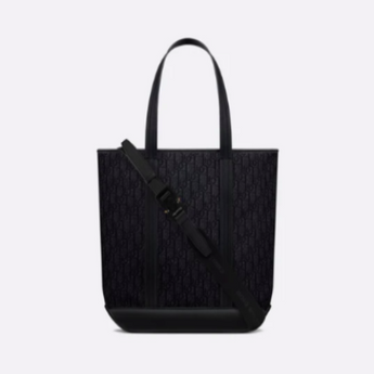 Black Voyage Dior Oblique Tote Bag