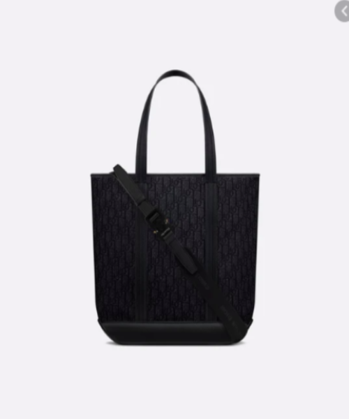 Black Voyage Dior Oblique Tote Bag