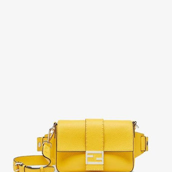 Fendi Baguette Yellow Leather Bag