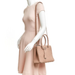 Prada Diagramme Leather Handbag Powder Pink