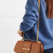 Prada Sidonie Leather Shoulder Bag Brown