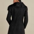 Faux-Shearling Asymmetric Coat