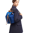 Prada Nylon And Saffiano Leather Backpack Blue