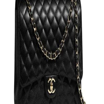 Chanel Deauville Fabric Tote Gray
