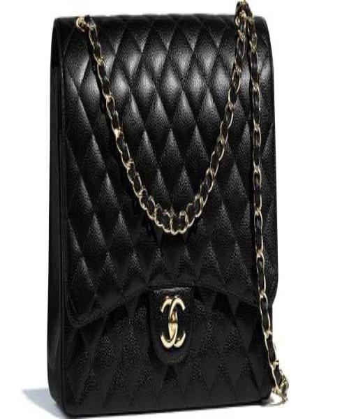 Chanel Deauville Fabric Tote Gray