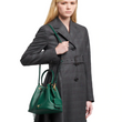 Prada Saffiano Leather Bucket Bag Green