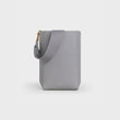 Celine Sangle Small Bucket Bag In Soft Grained Calfskin Grey