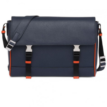 Prada Saffiano Leather Shoulder Bag Orange