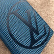 LV Circle signature Brazza Wallet Epi Leather Bleu Azur