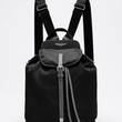 Prada Nylon And Saffiano Leather Backpack Black