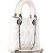 Mini Lady Dior Lambskin Bag Off-White