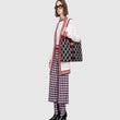 Gucci Rajah GG Tweed Large Tote Black & White