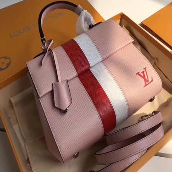 LV Cluny MM Epi Leather Rose Ballerine