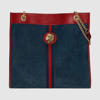 Gucci Rajah Large Tote Dark Blue