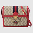 Gucci Queen Margaret GG Supreme Medium Shoulder Bag Red