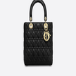 Lady Dior Lambskin Bag Black