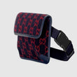 Gucci GG Wool Belt Bag Blue/Red